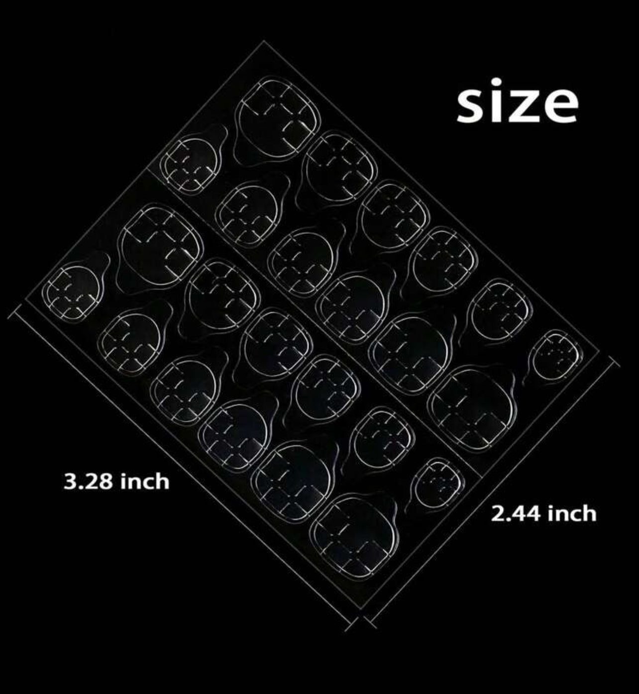 12 Sheets / 288pcs Nail Adhesive Tabs – Ultra-Sticky Gel Nail Glue Stickers - DI6087 - DI6088