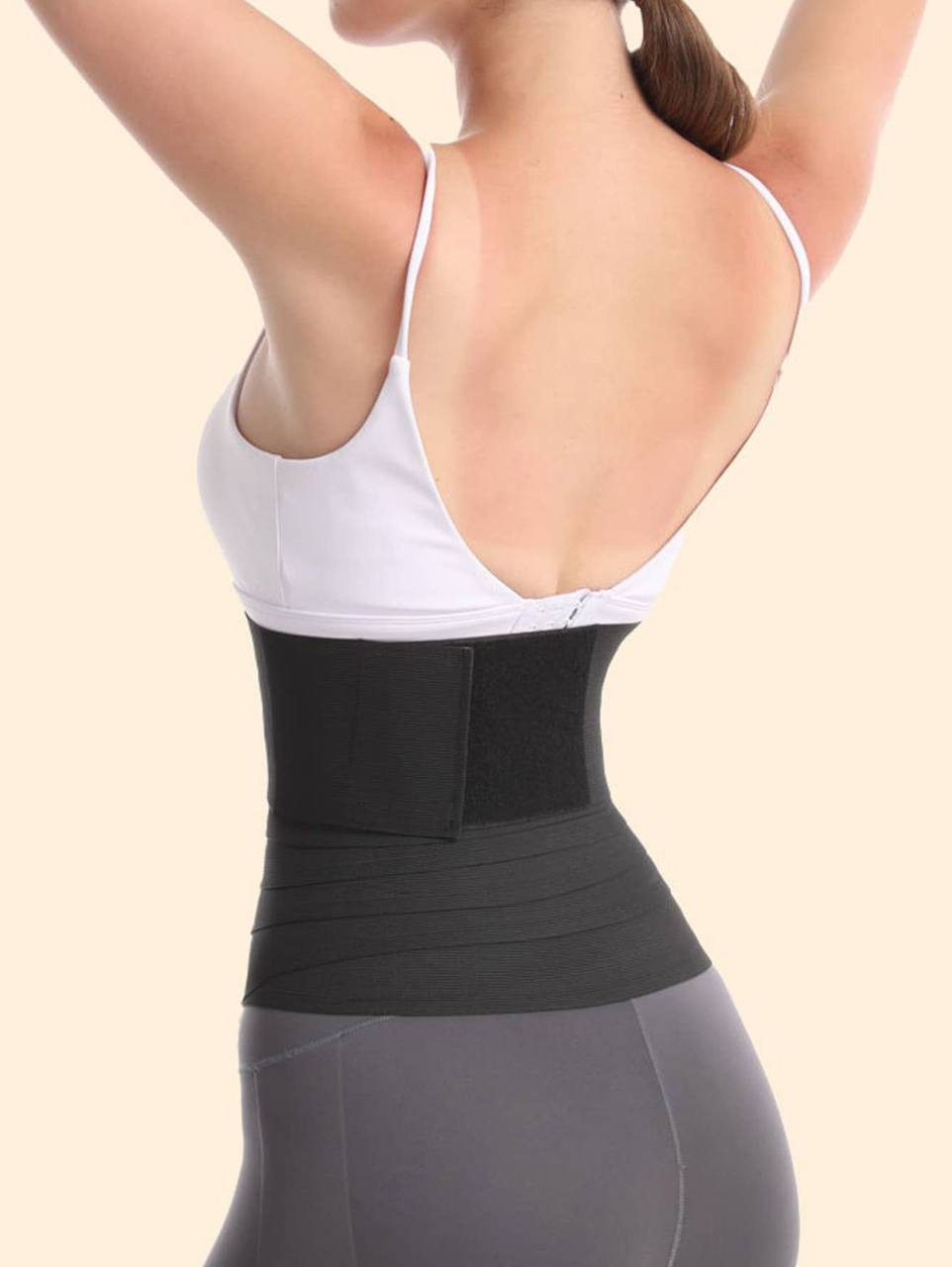 Sports Outdoor Synthetic Rubber Sports Abdomen Belt – Waist Trainer Corset for Gym - MH1119