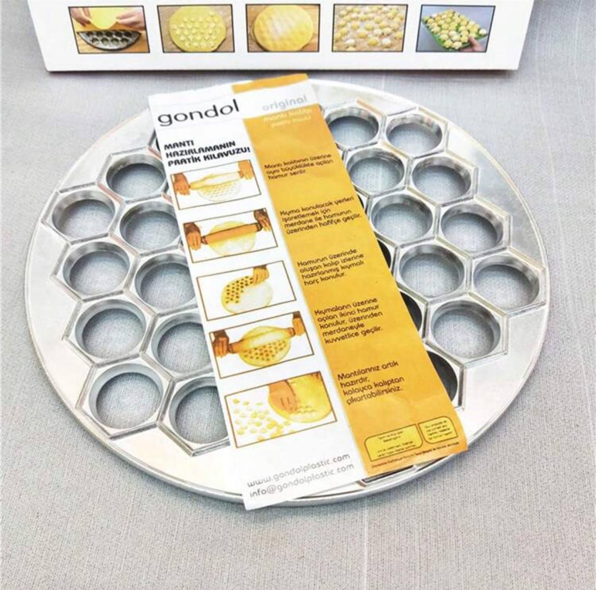 Aluminum Alloy Dumpling Mold – 37-Hole Slouchy Dumpling Maker