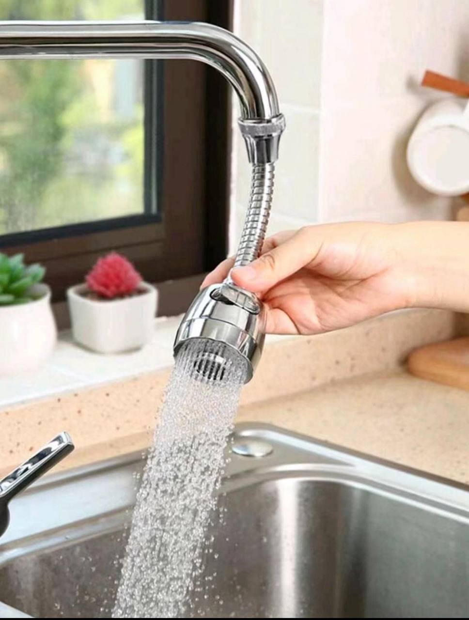 1pc Dual-Mode Rotatable Faucet Nozzle – Splash-Proof Water Pressure Booster with Bubble Maker