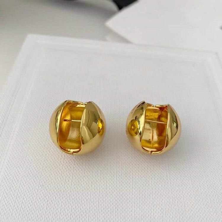 Elegant Gold Stainless Steel Earrings S1