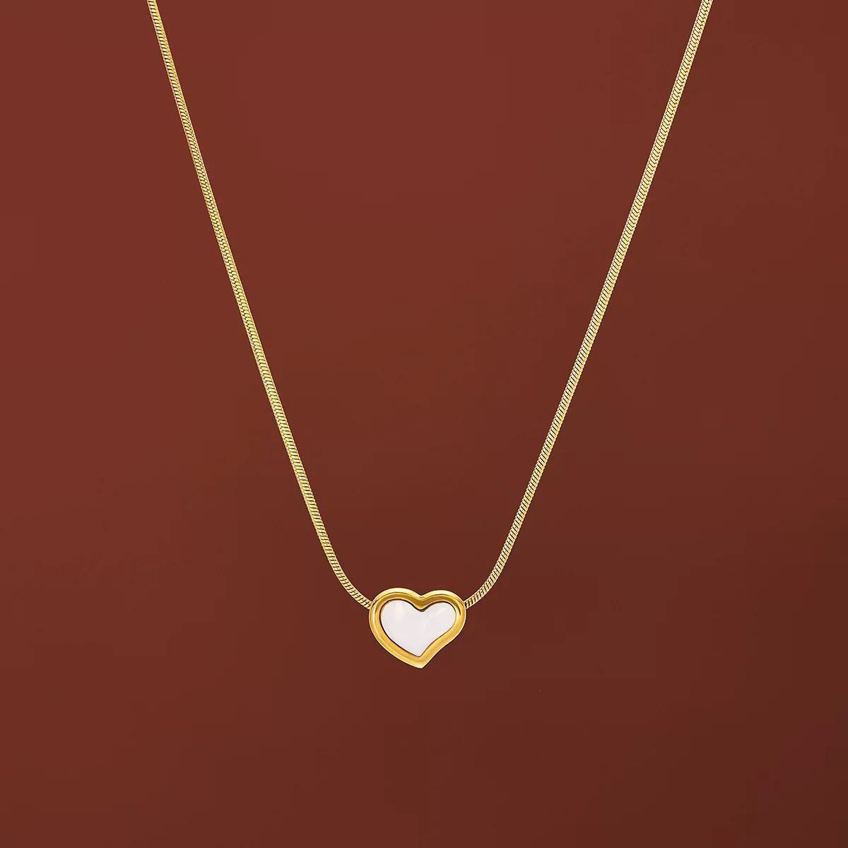 Pure 316 Stainless Steel Heart Necklace S1