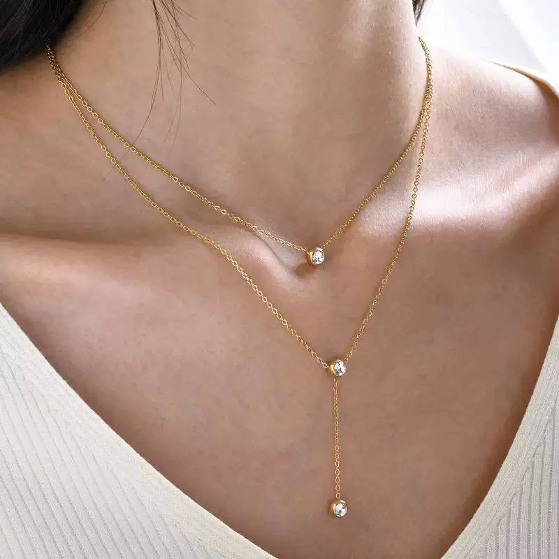 Double Layer Necklace – Pure 316 Stainless Steel S1