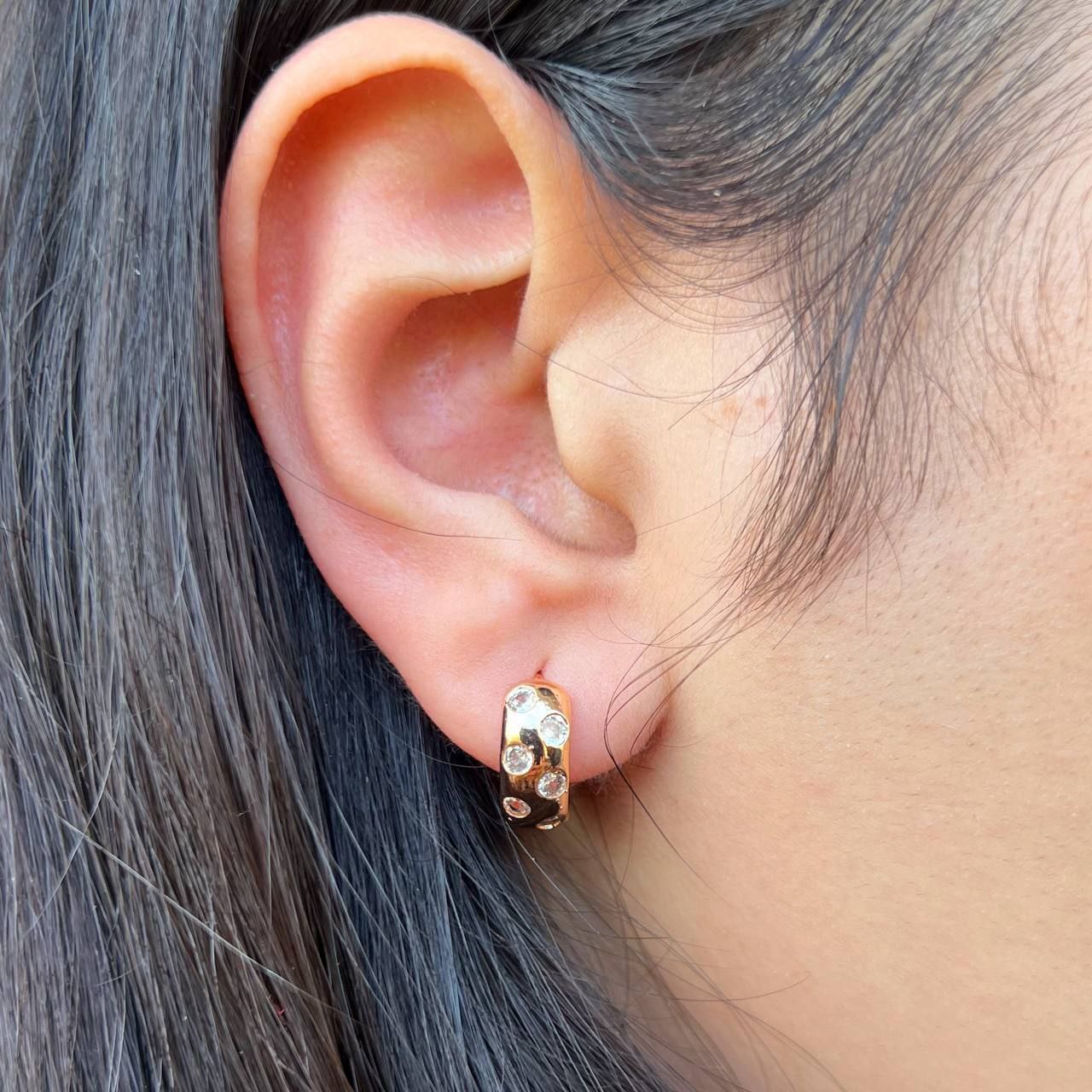 Gold Plated Stud Earrings – Chinese Gold (Pair) S1