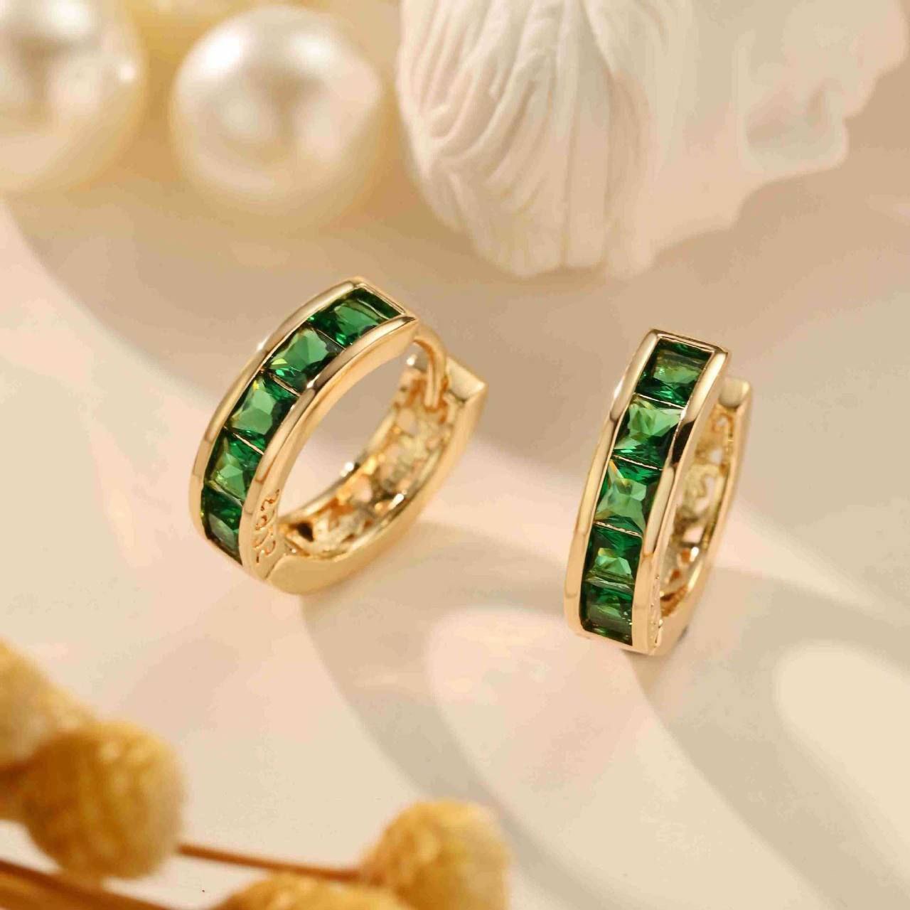 Gold Plated Stud Earrings – Chinese Gold (Pair) S1