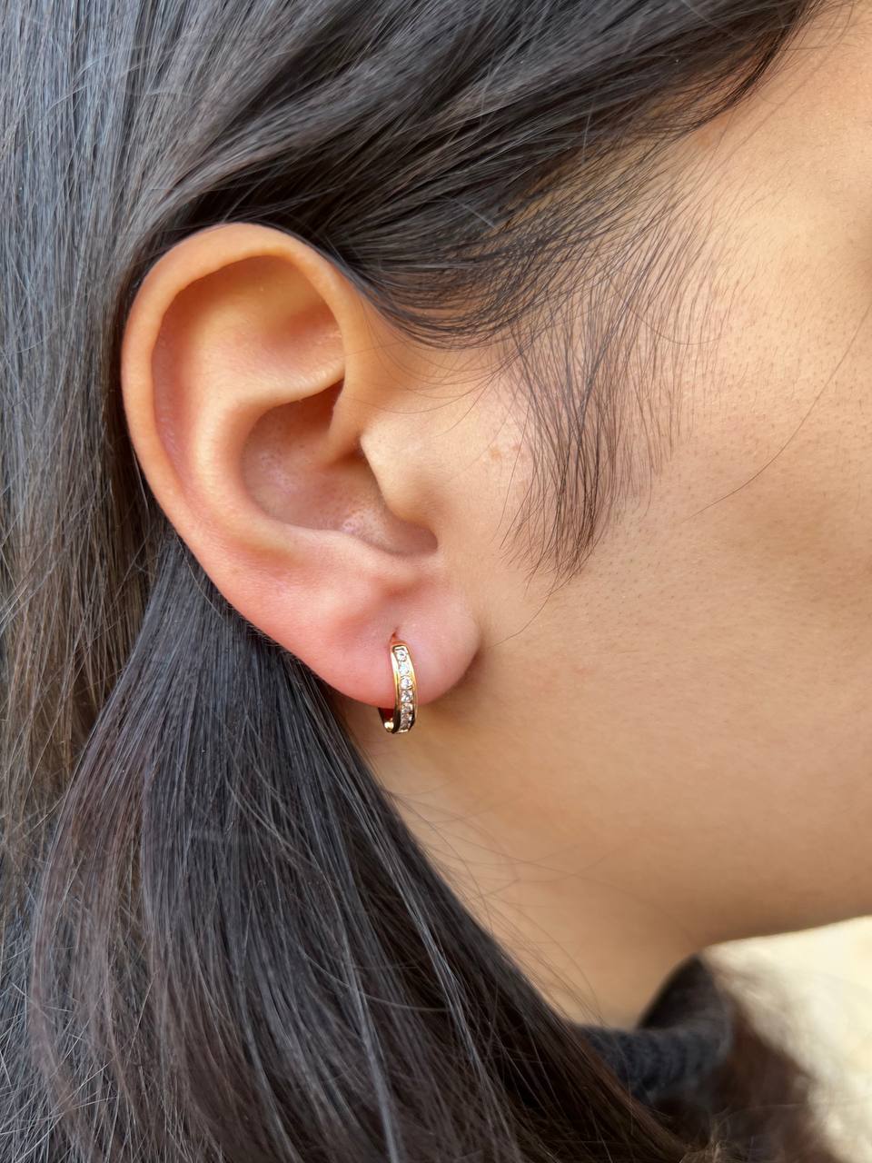 Gold Plated Stud Earrings – Chinese Gold (Pair) S1