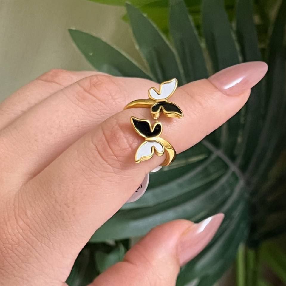 Pure 316 Stainless Steel Ring – Heavy Quality, Real Gold Plated S1