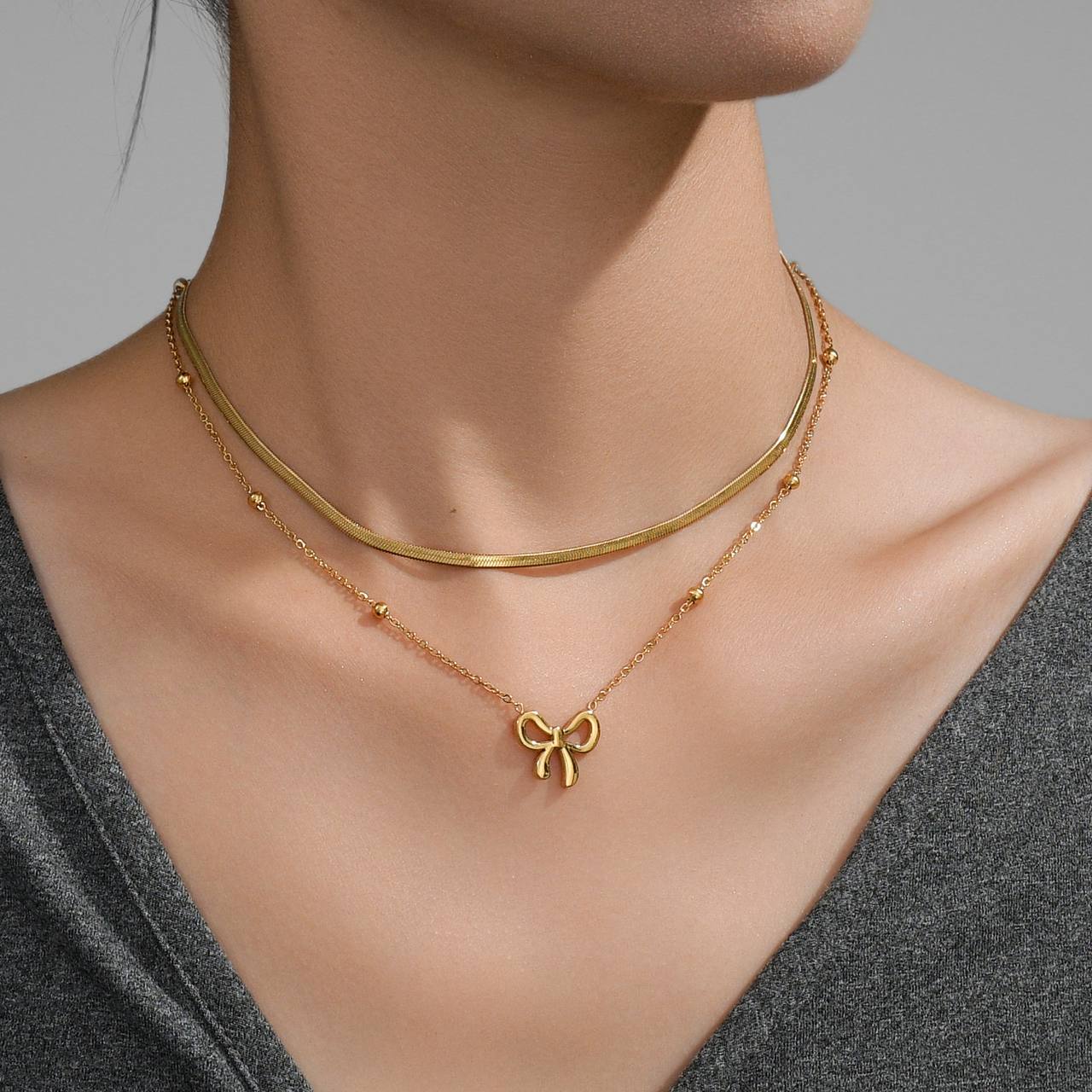 2-Layer Necklace – Pure 316 Stainless Steel S1