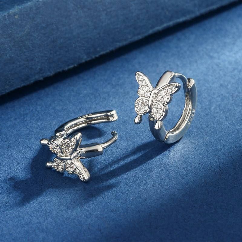 Bar Stud Piercing – Pure 316 Stainless Steel with Colored Zircon Stones S1