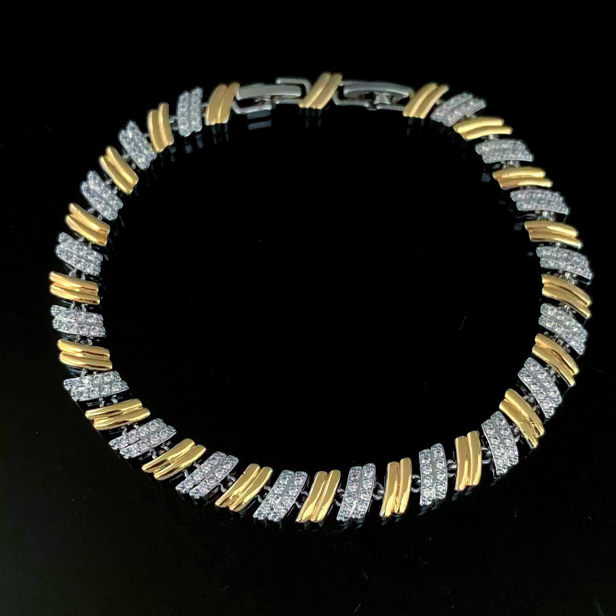 Lazurde Inspired Zircon Bracelet – Gold Plated Elegant Design S1