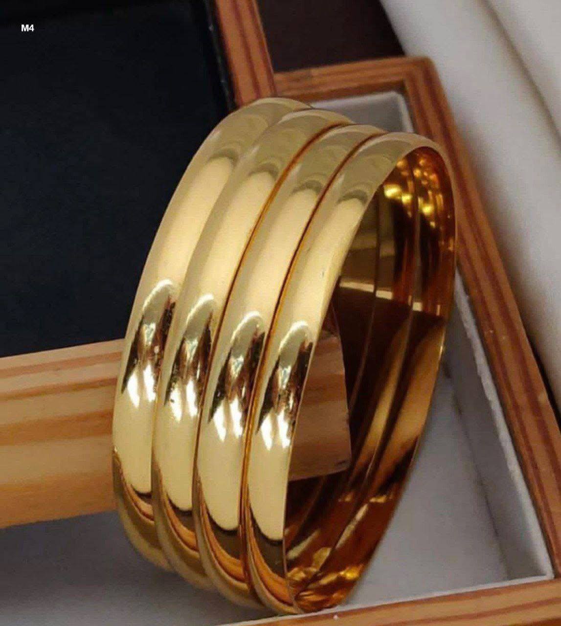 Bombay Bangle Set – Pure 316 Stainless Steel 6mm | 4 Pieces S1