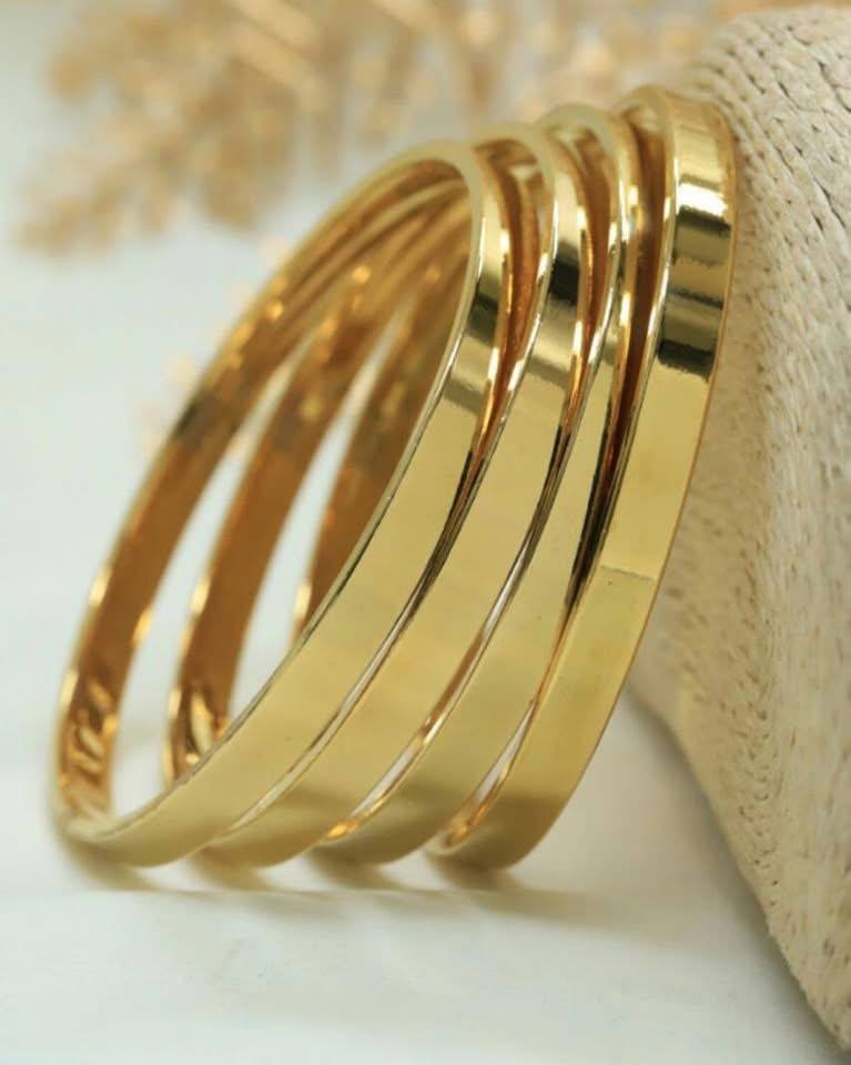 Mirror Bangle Set – Pure 316 Stainless Steel | 4 Pieces S1