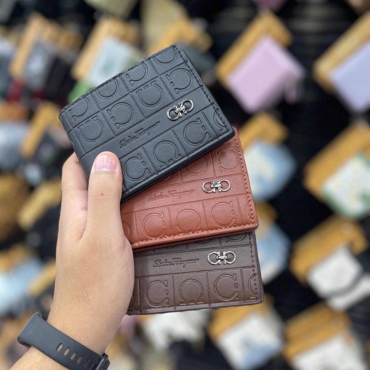 Salvatore Ferragamo Men’s Leather Wallet – Premium Quality S1 code:Mk