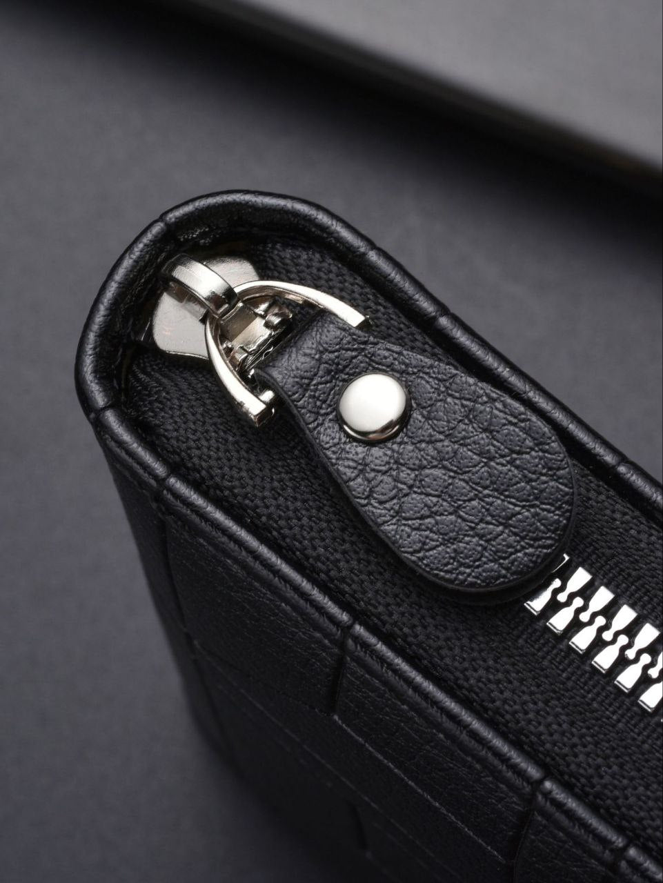 Men’s Zipper Leather Wallet – Elegant Design & Smart Organization S1