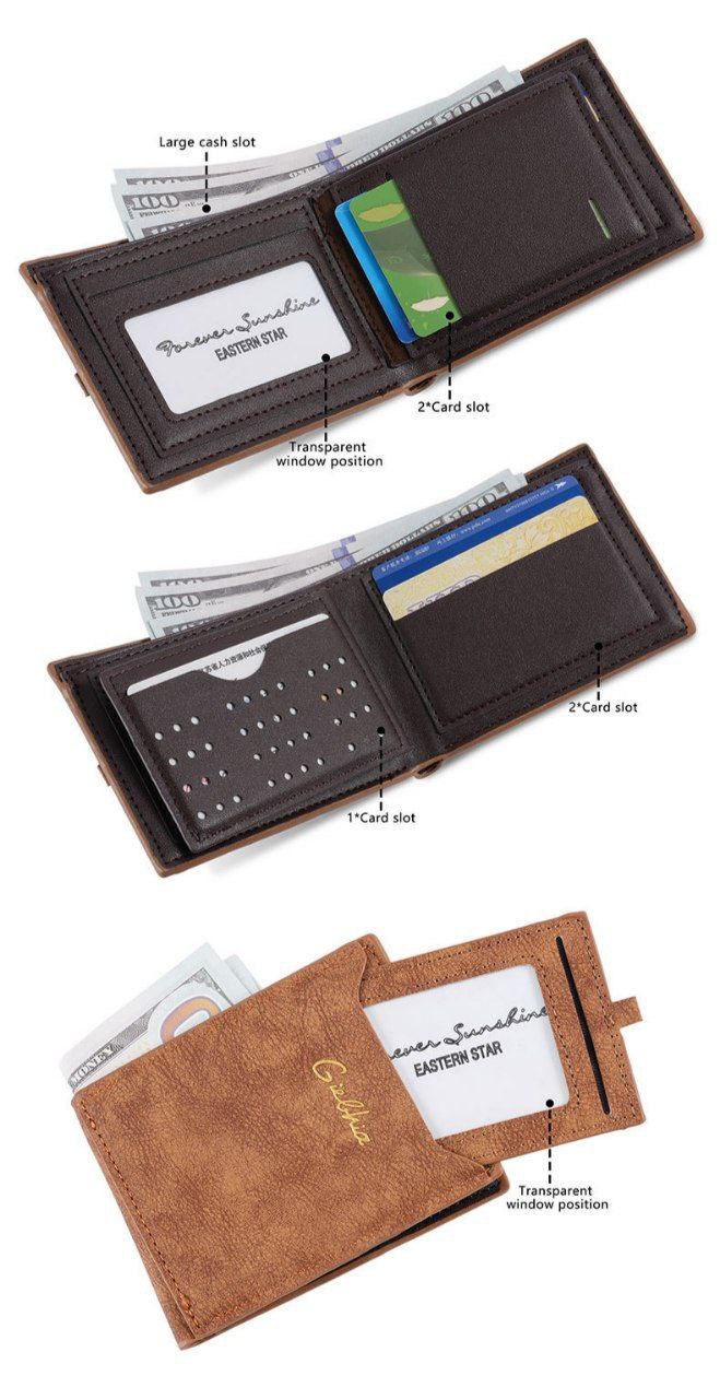 Compact Men’s Leather Wallet – Premium Quality & Smart Design S1