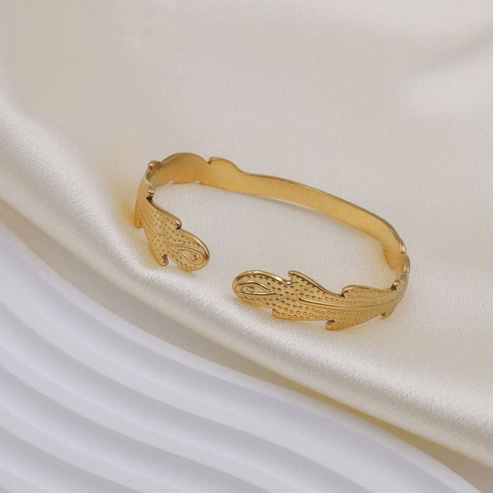 Stainless Steel 316L Adjustable Bangle – Free Size S1