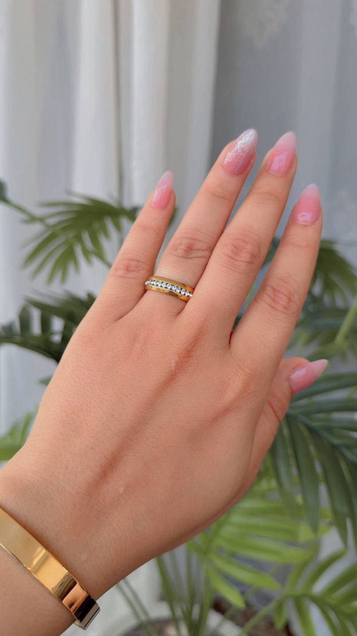 Diamond Copy Stainless Steel Ring S1