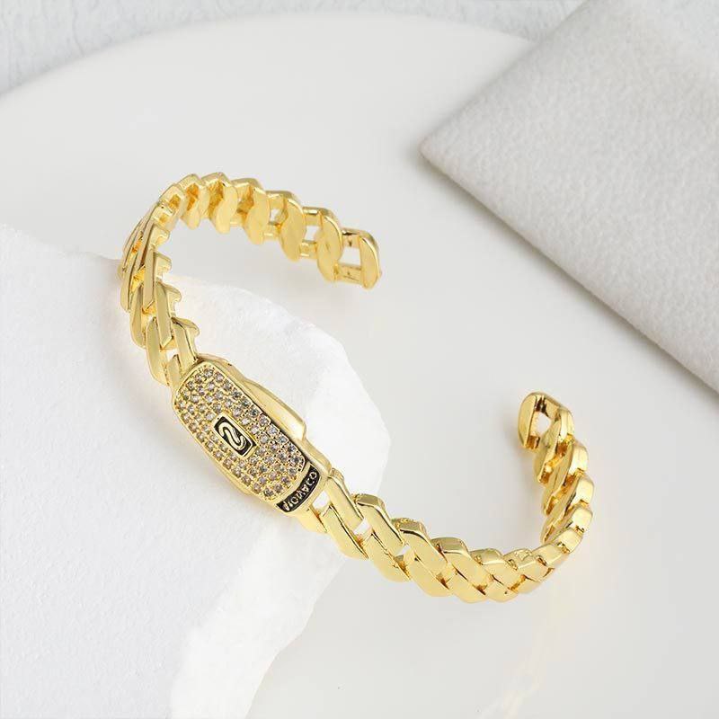 Monaco Gold Plated Zircon Bracelet S1