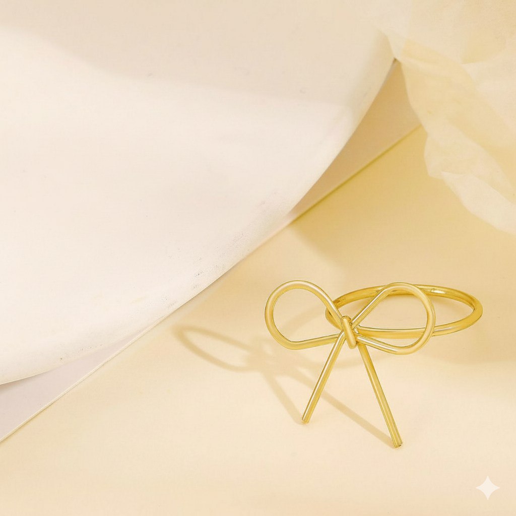 Bow Elegance Stainless Steel Ring S2