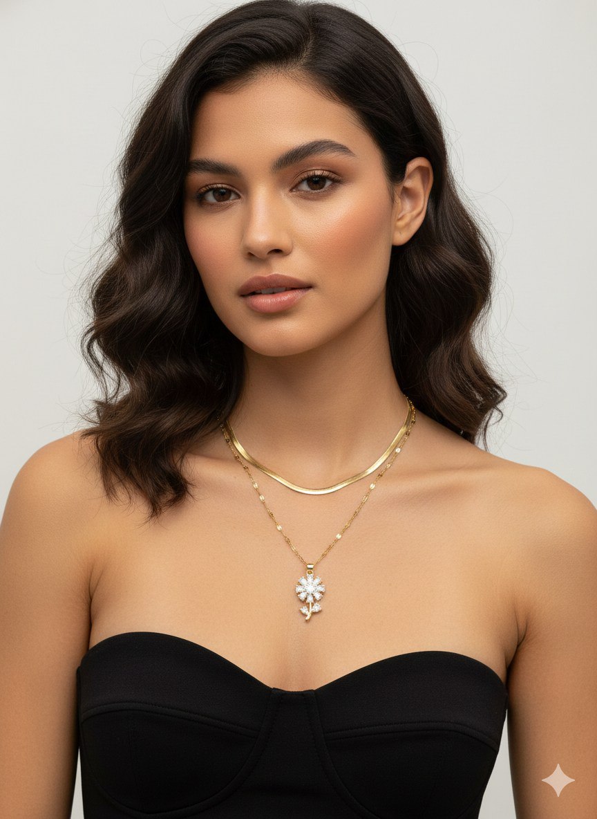 Dual Layer Stainless Steel Necklace 316 S2