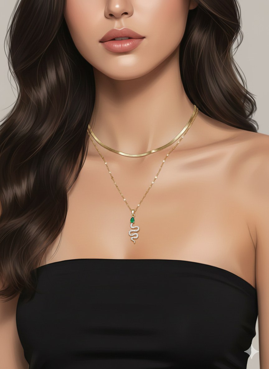 Dual Layer Stainless Steel Necklace 316 S2