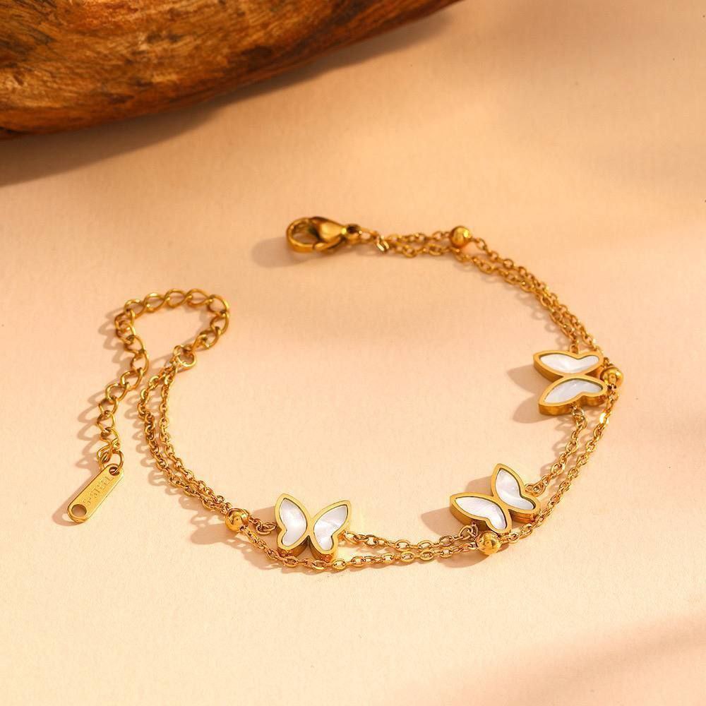 Butterfly Chain & Bracelet Set – Pure Stainless Steel 316 S1