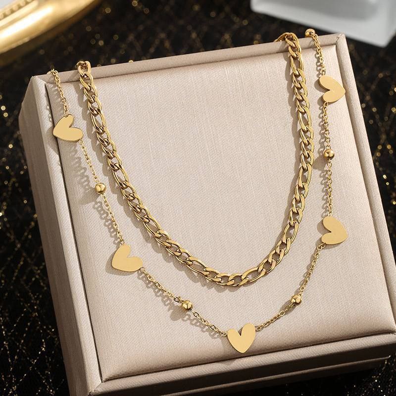 Double-Layer Pure Stainless Steel 316 Chain – Adjustable S1