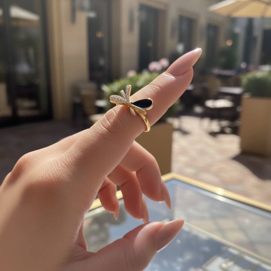 Pure 316 Stainless Steel Ring with Real Gold Plating S1