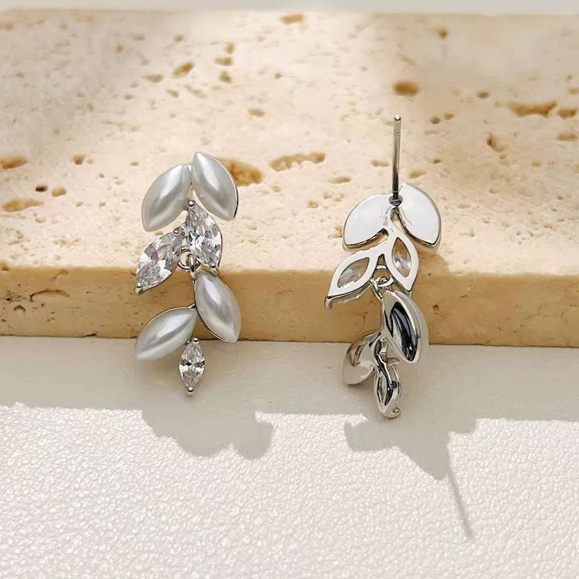 Column Twist Hoop Earring Sterling Silver 925 Gold Plated S1