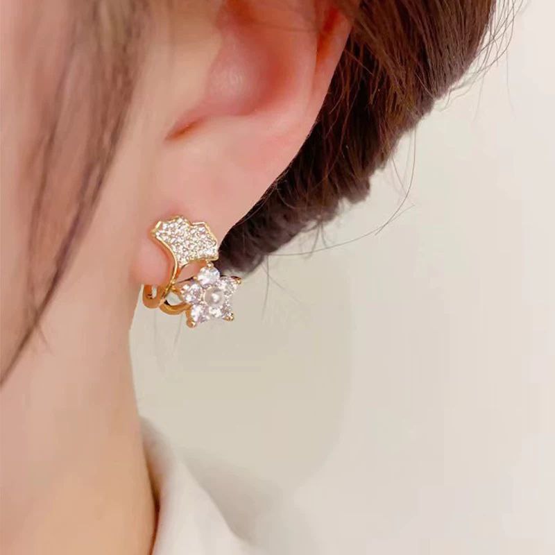 Column Twist Hoop Earring Sterling Silver 925 Gold Plated S1