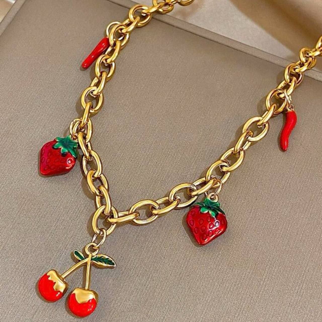 Five Pendant Necklace Stainless Steel 316 Pure S1