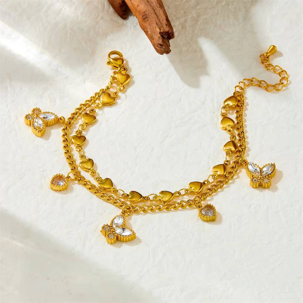 Double Layer Pure 316 Stainless Steel Bracelet S1
