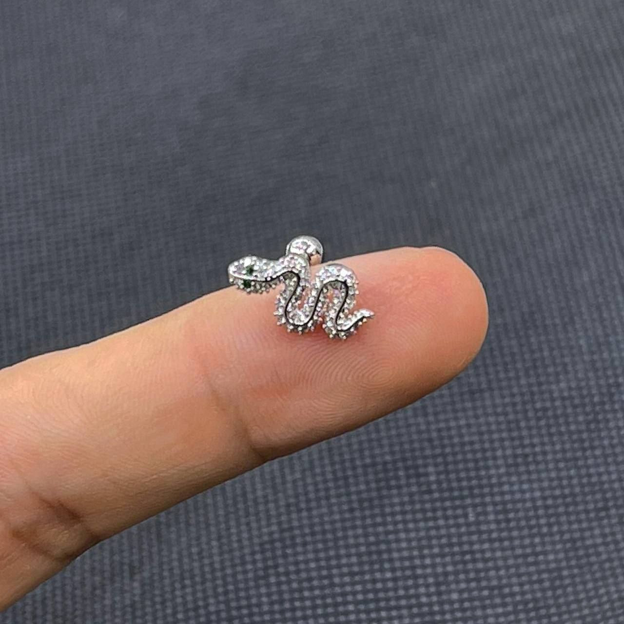 Ball Back Zircon Piercing – Stainless Steel 316 S1