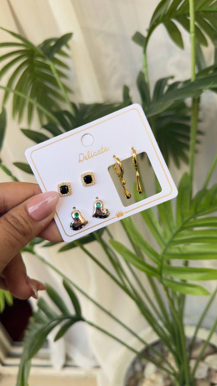 Chinese Gold Earring Card S1