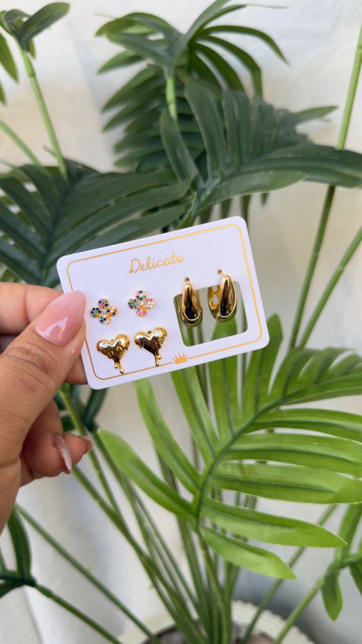 Chinese Gold Earring Card S1