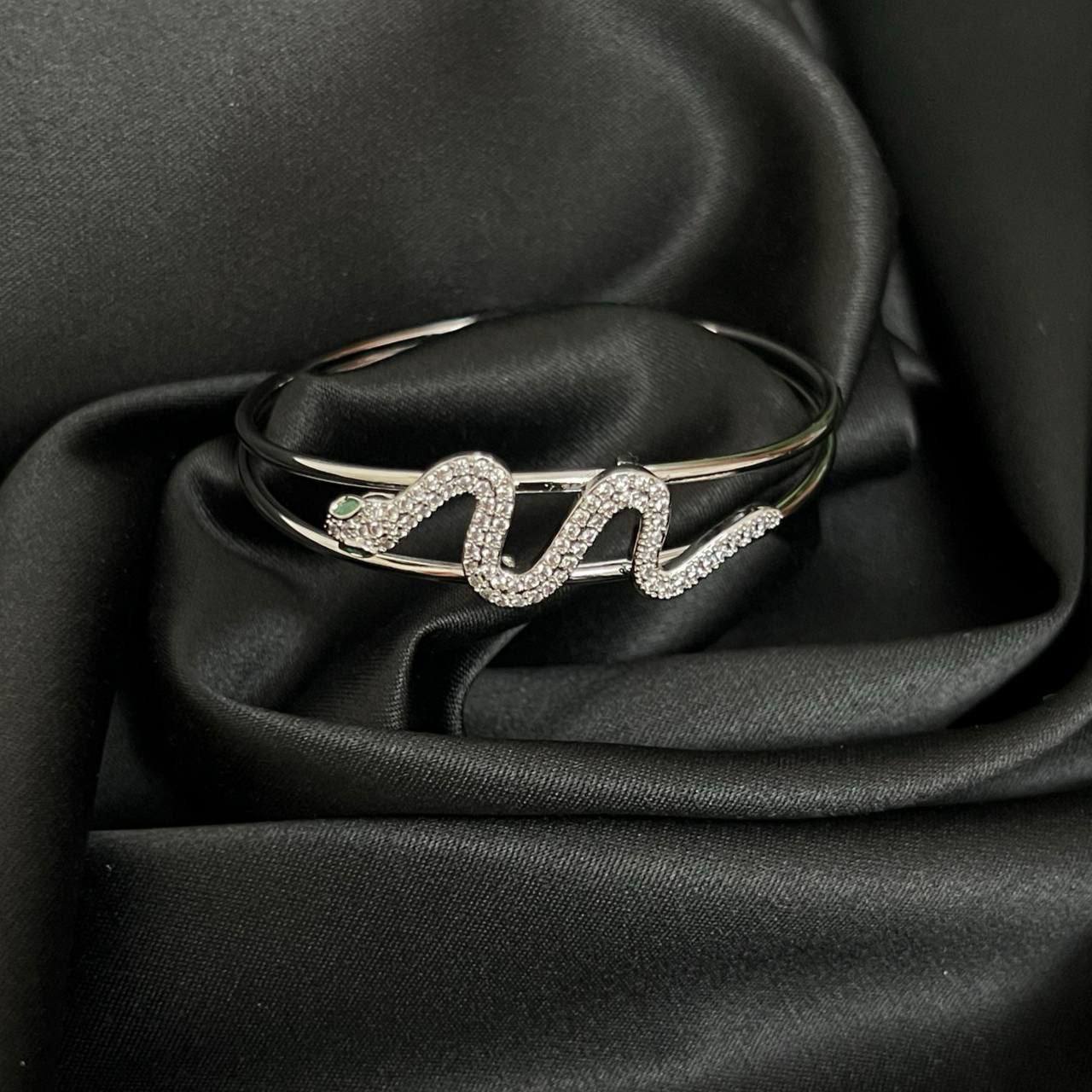 Free Size Chinese Gold Bracelet with Zircon Stones S1