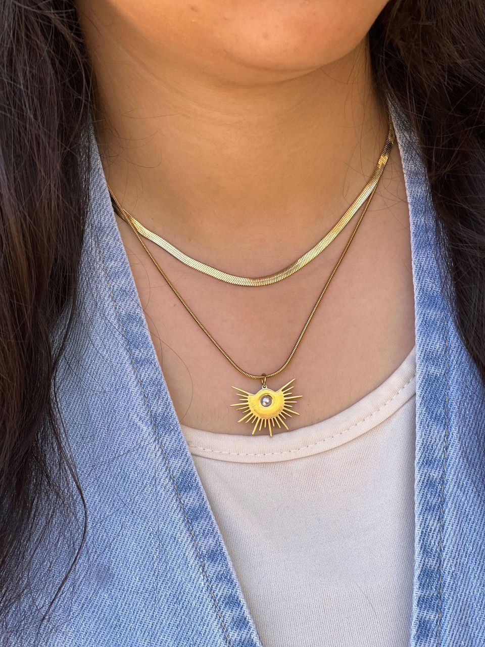 Double-Layer Necklace – Pure 316 Stainless Steel S1