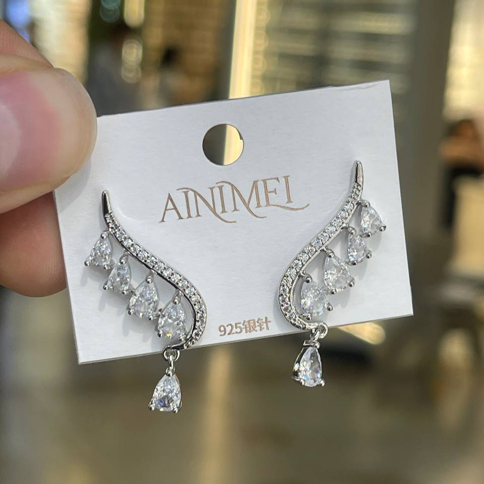 Prima Column Earrings Silver 925 Gold Plated S1