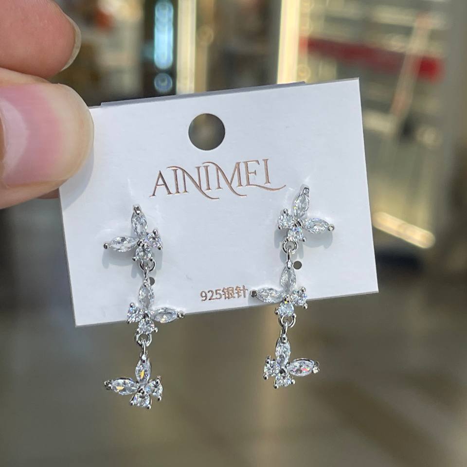 Prima Column Earrings Silver 925 Gold Plated S1