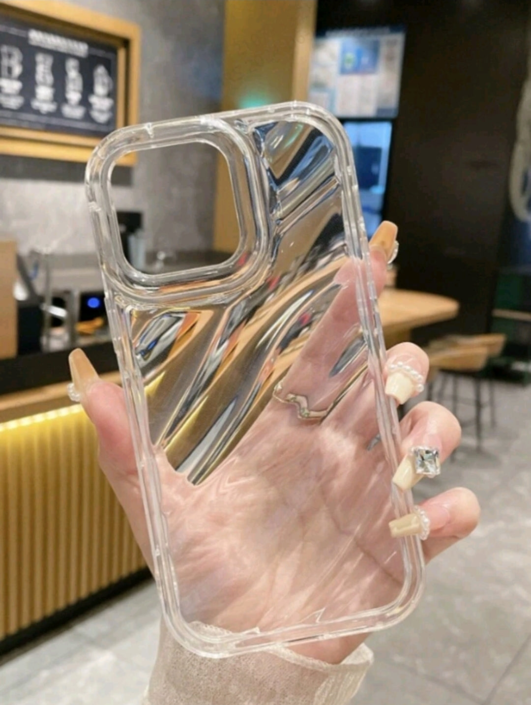 Transparent Fantasy Pink Phone Case Compatible with iPhone Models (iphone 15)