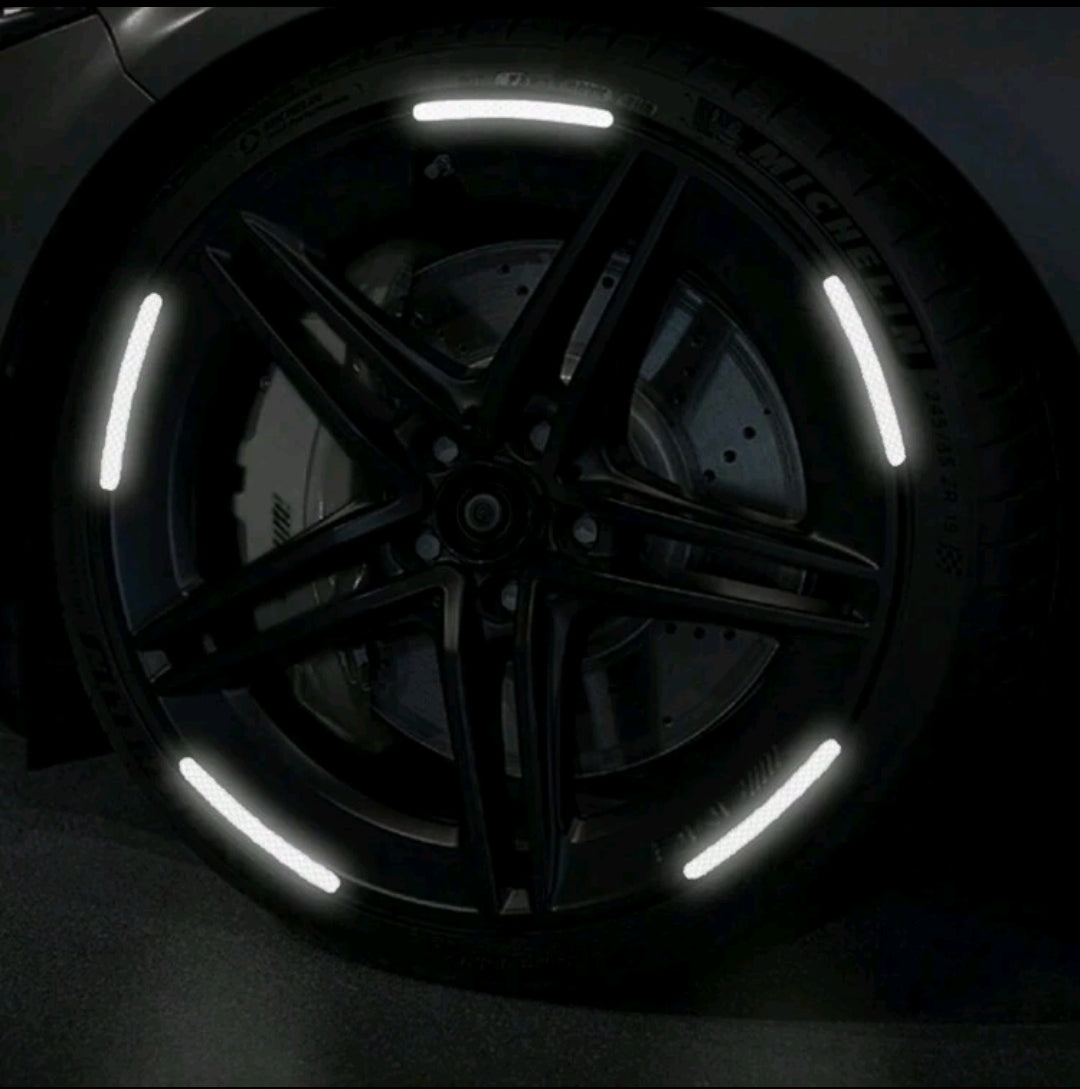 20 Pcs Reflective Wheel Rim Stickers for Cars