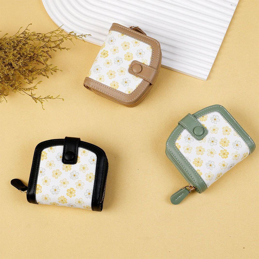 BloomCharm Wallet – Trendy Floral Elegance S1  Code :1-2