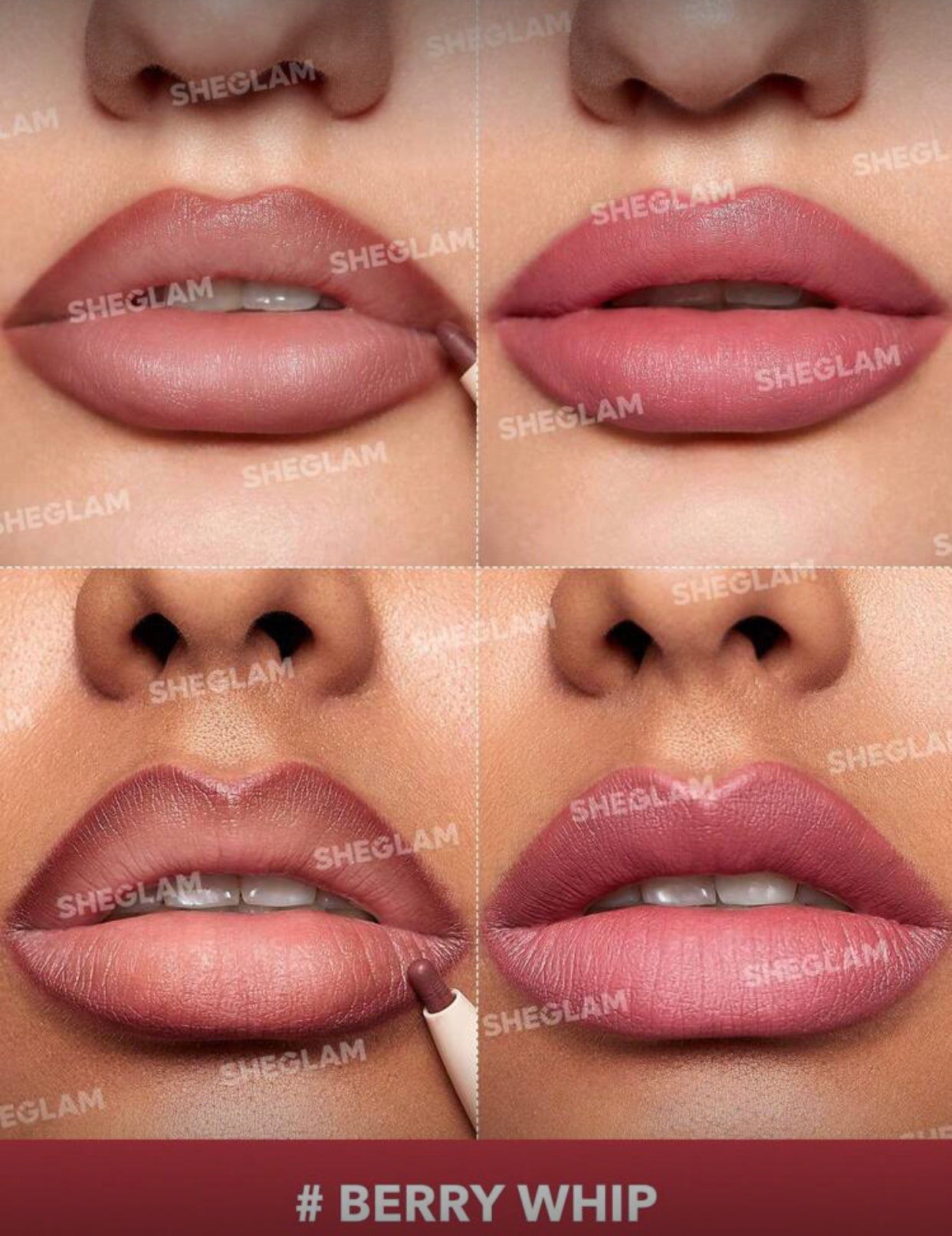 SHEGLAM Glam 101 2-In-1 Matte Dual-Ended Lip Liner & Lipstick