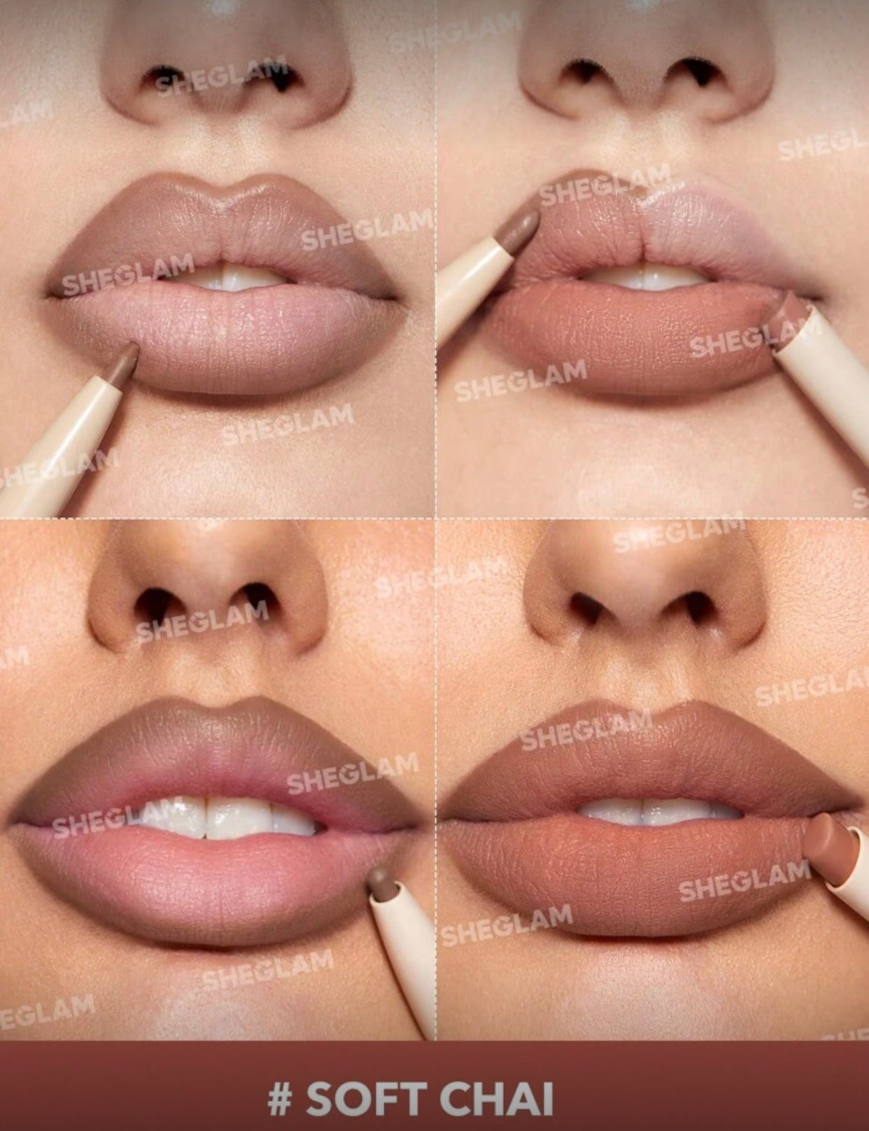 SHEGLAM Glam 101 2-In-1 Matte Dual-Ended Lip Liner & Lipstick