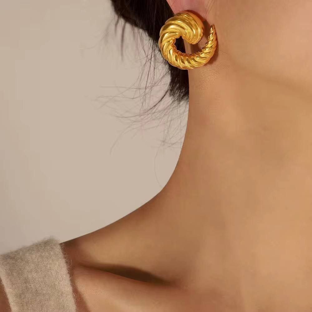 Screw-Back Hoop Earring – Pure 316 Stainless Steel S1