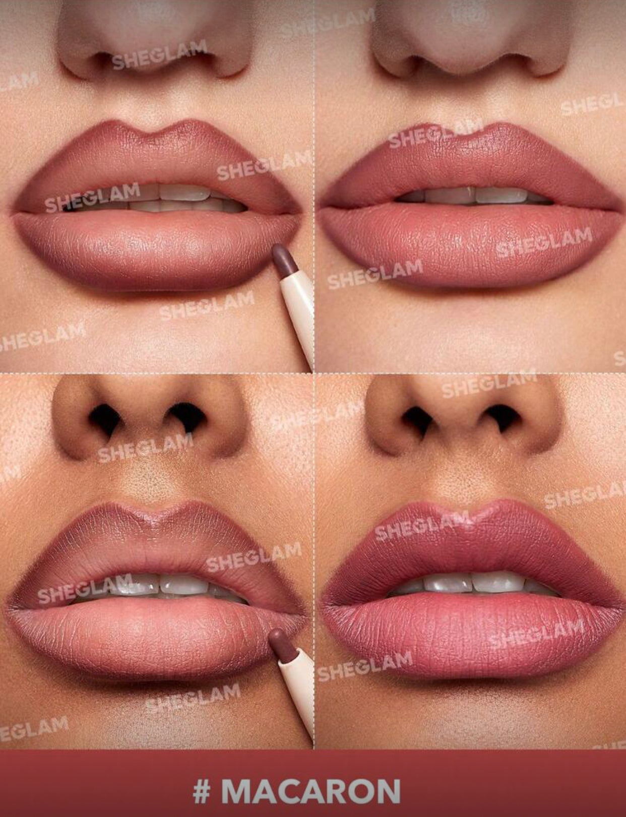 SHEGLAM Glam 101 2-In-1 Matte Dual-Ended Lip Liner & Lipstick