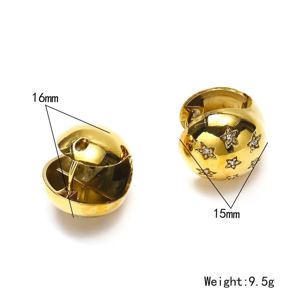 Double-Face Stud Earring – Pure 316 Stainless Steel S1