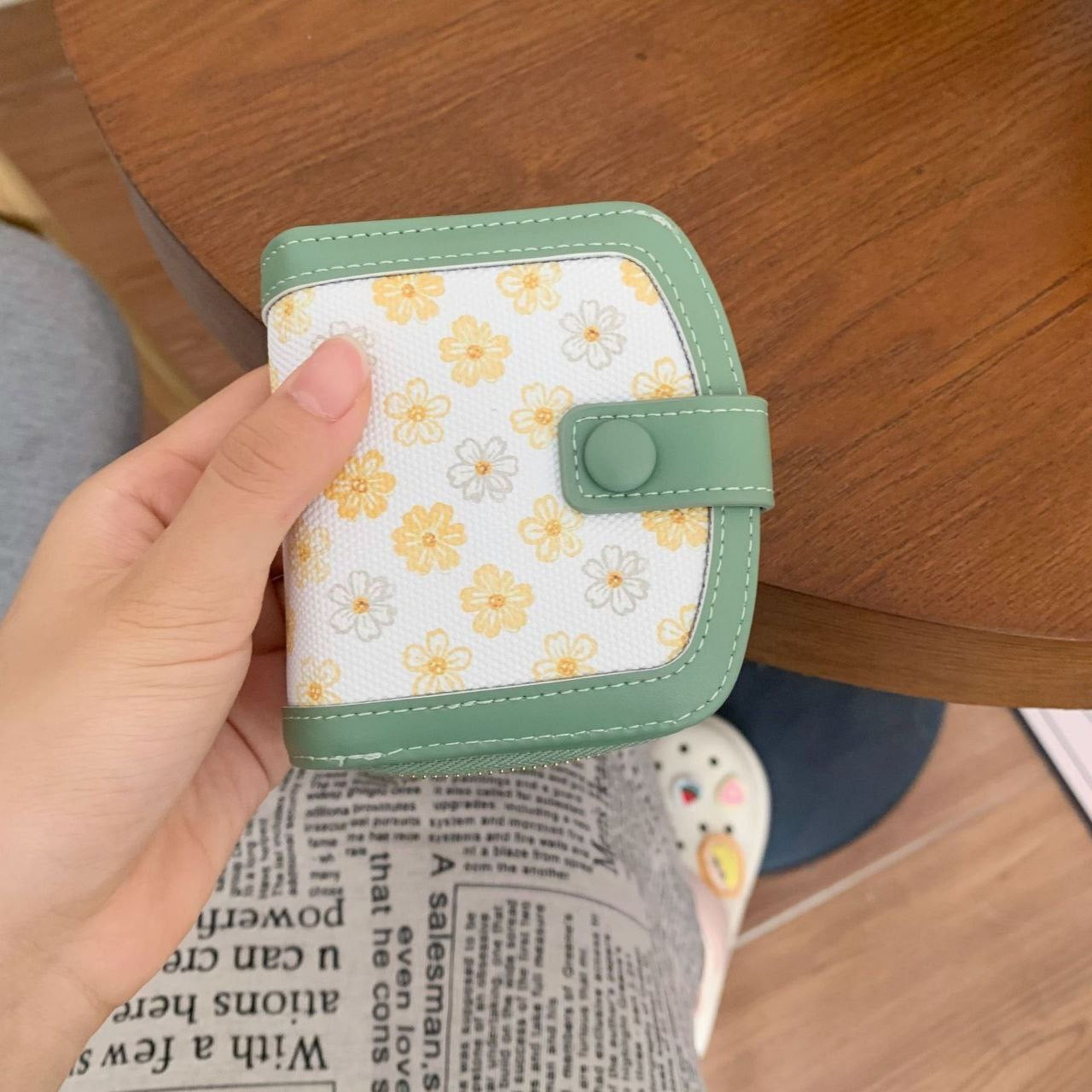 BloomCharm Wallet – Trendy Floral Elegance S1  Code :1-2