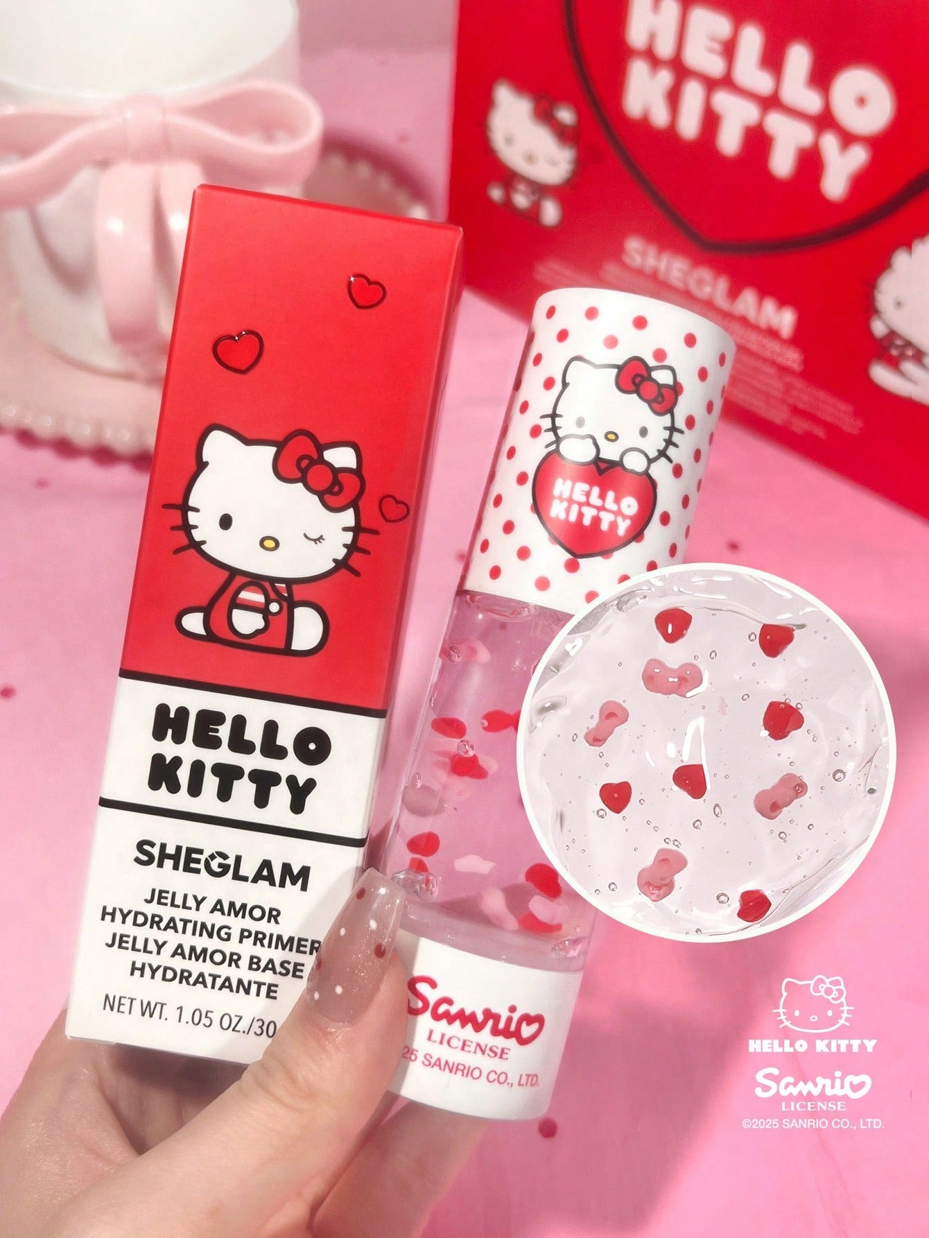 Hello Kitty x SHEGLAM Jelly Amour Hydrating Primer – Moisture & Glow