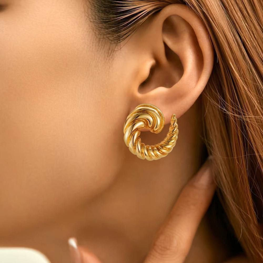 Screw-Back Hoop Earring – Pure 316 Stainless Steel S1